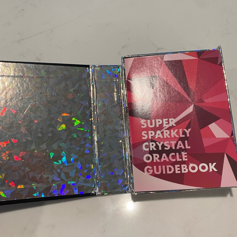 Super Sparkly Crystal Oracle Deck 50 Cards Booklet by KnockKnock NWOT - Picture 3 of 6